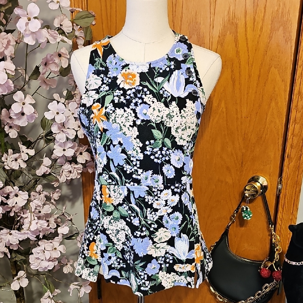Anthropologie Maeve Peplum Top